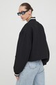 Odzież Tommy Jeans kurtka bomber z domieszką wełny DW0DW17236 czarny