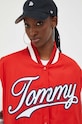 Bomber bunda Tommy Jeans červená DW0DW17233