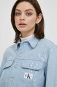 Džínová bunda Calvin Klein Jeans modrá J20J222872