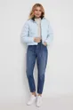 Páperová bunda Calvin Klein Jeans modrá