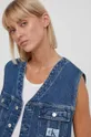modrá Rifľová vesta Calvin Klein Jeans