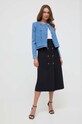 Džínová bunda Twinset 241TP2630 modrá SS24