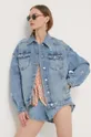 Chiara Ferragni kurtka jeansowa PUNK PUNK Materiał zasadniczy: 99 % Bawełna, 1 % Elastan, Podszewka: 100 % Bawełna