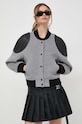 Miss Sixty kurtka bomber wełniana szary 6T4MJ1120000