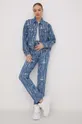 Karl Lagerfeld Jeans kurtka jeansowa niebieski