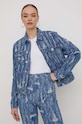 Džínová bunda Karl Lagerfeld Jeans modrá 240J1402