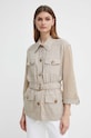 Plátěné sako Luisa Spagnoli VELISTA béžová 540731