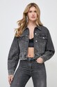 Odzież Karl Lagerfeld kurtka jeansowa 240W1406 szary
