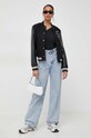 Karl Lagerfeld giubbotto bomber in misto lana 240W1415 nero SS24