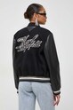 Karl Lagerfeld giubbotto bomber in misto lana nero 240W1415