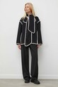 Шерстяная куртка-бомбер Bruuns Bazaar BBW3801 чёрный SS24