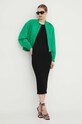 Kožená bomber bunda Custommade Francette 999418856 zelená SS24