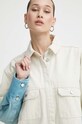 Stine Goya geacă din denim bej SG5630