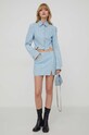 Stine Goya geacă din denim SG5669 albastru SS24