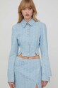 Stine Goya geacă din denim albastru SG5669