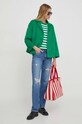 Tommy Hilfiger kurtka wełniana WW0WW42465 zielony SS24