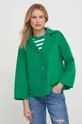 зелений Вовняна куртка Tommy Hilfiger