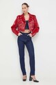 Moschino Jeans ramoneska 0613.3221 czerwony SS24
