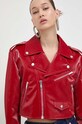 Moschino Jeans ramoneska 0613.3221 czerwony