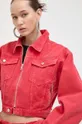 красный Джинсовая куртка Moschino Jeans