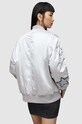 Odzież AllSaints kurtka bomber Echo WO089Z srebrny