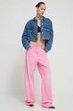Moschino Jeans geacă din denim 0503.3735 albastru SS24