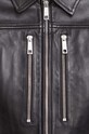 The Kooples kurtka skórzana FCUI28002K czarny