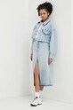 United Colors of Benetton geacă din denim 26JTDN05M albastru SS24