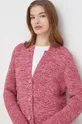 rosa United Colors of Benetton cardigan in cotone