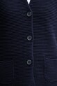 Bavlněný kardigan United Colors of Benetton 1494D6833 námořnická modř
