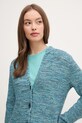 United Colors of Benetton kardigan bawełniany turkusowy 1494D6833