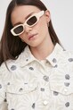 United Colors of Benetton kurtka jeansowa biały 24P2DN05H