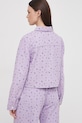 Odzież United Colors of Benetton kurtka jeansowa 24P2DN05H fioletowy