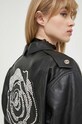Δερμάτινο jacket Blugirl Blumarine RA4066.P0356 μαύρο