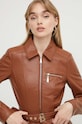 Blugirl Blumarine kurtka skórzana brązowy RA4067.P0356