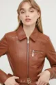 коричневый Кожаная куртка Blugirl Blumarine