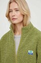 American Vintage bluza polarowa VESTE ML HOK16CE24 zielony