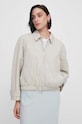 Куртка с примесью льна Calvin Klein K20K206588 серый SS24