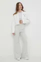 Rifľová bunda Calvin Klein Jeans biela