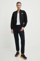 Puma geacă bomber Classics Shiny 623696 negru SS24