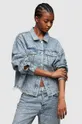 AllSaints kurtka jeansowa PIPER CRYSTAL 60 % Bawełna, 40 % Lyocell