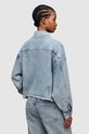 AllSaints kurtka jeansowa PIPER CRYSTAL niebieski WO066Z
