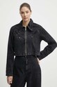 Τζιν μπουφάν adidas Originals χωρίς κουκούλα μαύρο IT7263
