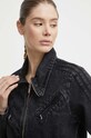 Τζιν μπουφάν adidas Originals μαύρο IT7263