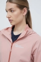 rózsaszín Jack Wolfskin szabadidős kabát Feldberg Hoody