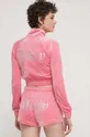 Velúrová mikina Juicy Couture 95 % Polyester, 5 % Elastan