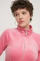 ružová Velúrová mikina Juicy Couture