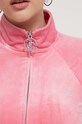 Velúrová mikina Juicy Couture JCWCT24306.650 ružová