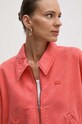 Odzież Lacoste kurtka jeansowa BF6944 czerwony