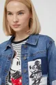 modra Jeans jakna Desigual x Disney